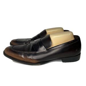 Cole Haan Mens Casual Slip On Brown Leather Penny Loafers Square Toe Size 11M